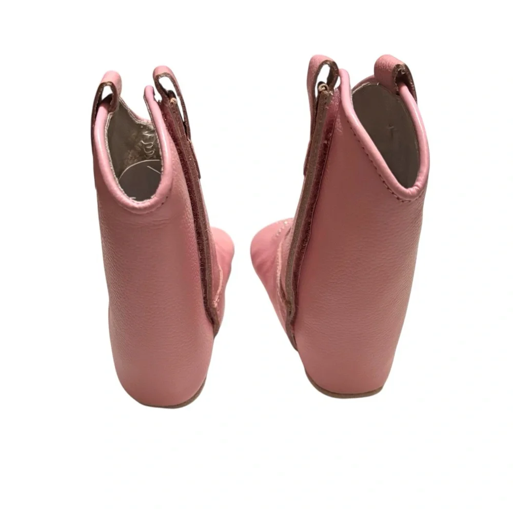 Mamtakon Leather Soft Soled Baby Cowgirl Boots 6-12m
